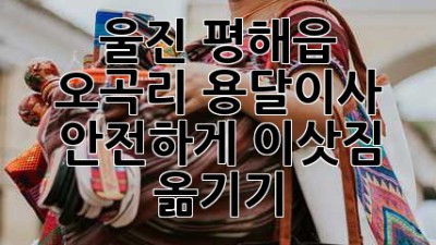 울진 평해읍 오곡리 용달이사, 안전하게 이삿짐 옮기기